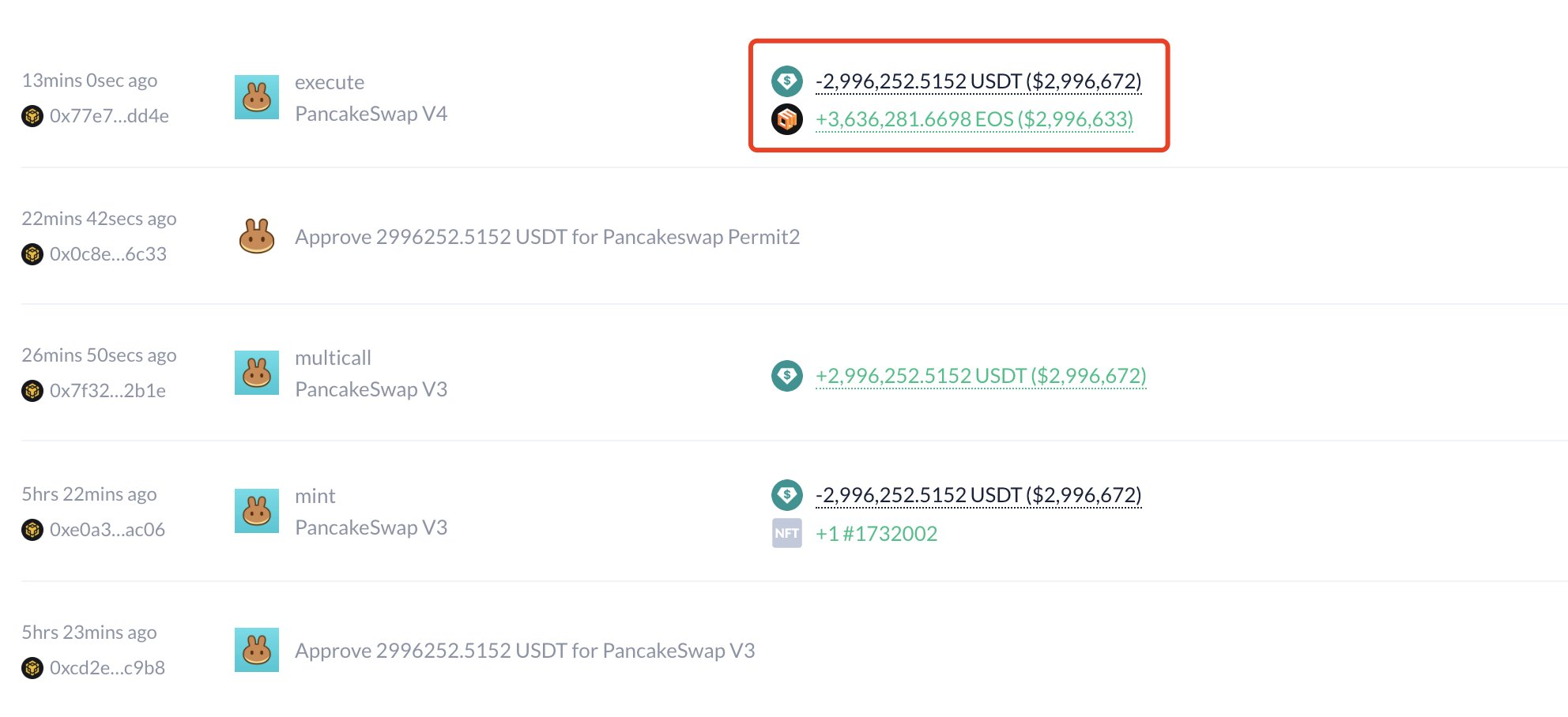 WLFI köper 3,64 miljoner EOS-tokens