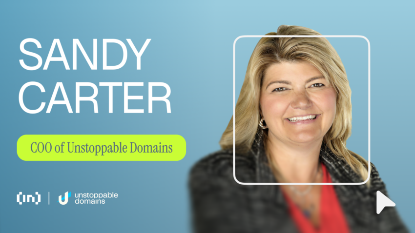 Sandy Carter om att förena Web2 och Web3: Domäners framtid med Unstoppable Domains